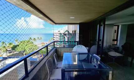 Apartamento Cobertura na Praia de Ponta Verde com Vista Mar, 292m², 3 Quartos, Piscina, Duplex - Maceió Alagoas