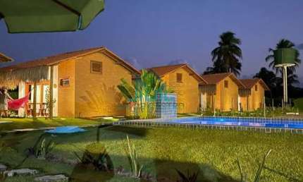 Pousada a Venda Mobiliada em São Miguel dos Milagres com 4.000m² 5 Chales, Piscina e Recepção - Alagoas
