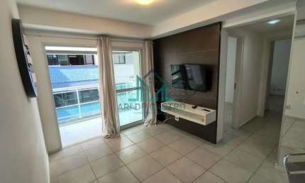 Apartamento com Vista, 73m² com 2 Quartos em Cond. à Beira-mar da Praia de Jatiuca - Maceió Alagoas