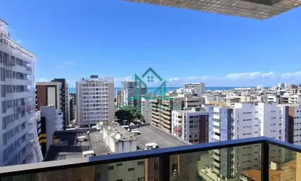 Apartamento Nascente com 2 Quartos com Varanda Gourmet 54m², em Andar Alto na Praia de Jatiúca - Maceió Alagoas