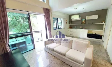 APARTAMENTO DUPLEX, SEMI MOBILIADO, À VENDA EM MOEMA, 70 M², ED. INTERNATIONAL DUPLEX RESIDENCE, AV. IBIJAÚ, 1 SUÍTE, 2 BANHEIROS, 1 VAGA