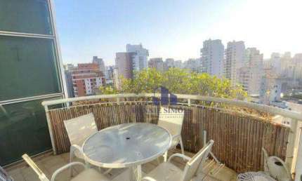 APARTAMENTO DUPLEX MOBILIADO À VENDA, 143 M², MOEMA, ED. BLUE LOFT, R. DIOGO JÁCOME, 2 DORMITÓRIOS, 1 SUÍTE, 1 SALA, 2 VARANDAS, 2 VAGAS