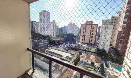 APARTAMENTO COM VARANDA PARA ALUGAR, 37 M², VILA OLÍMPIA, ED. NEW PORT, R. SANTA JUSTINA, 1 DORMITÓRIO, SALA, 1 WC, 1 VAGA, PRÓXIMO AO PARQUE