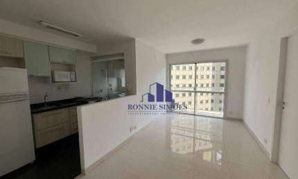 APARTAMENTO COM VARANDA PARA ALUGAR, 45 M², MOEMA, ED. GLAM, R. JUQUIS, 391, 1 DORMITÓRIO, SALA, 1 BANHEIRO, 1 VAGA, PRÓXIMO AO SHOPPING E METRÔ