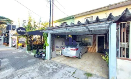 SOBRADO À VENDA, 110 M², TERRENO, 120 M² AC, 2 DORMITÓRIOS, 2 SALAS, 3 BANHEIROS, QUINTAL COM EDICULA, 1 VAGA