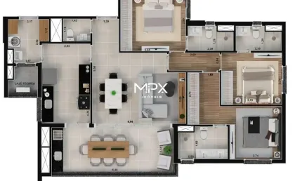 Apartamento com 3 quartos à venda no nova américa, piracicaba  por r$ 957.000