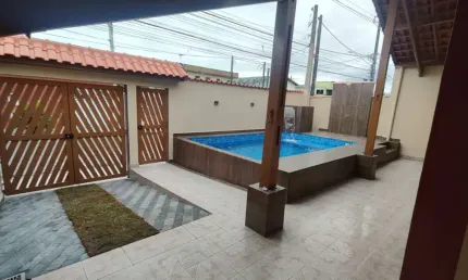 Casa para Venda em Mongaguá, Balneário Vera Cruz, 3 dormitórios, 2 suítes, 3 banheiros, 4 vagas