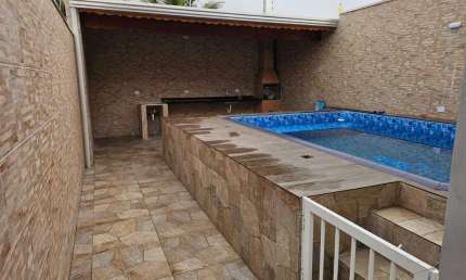 Casa para Locação em Mongaguá, Balneário Flórida Mirim, 2 dormitórios, 1 suíte, 2 banheiros, 2 vagas