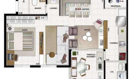 Apartamento com 2 dormitórios à venda, 58 m² por R$ 664.386,00 - Vila Suzana - São Paulo/SP