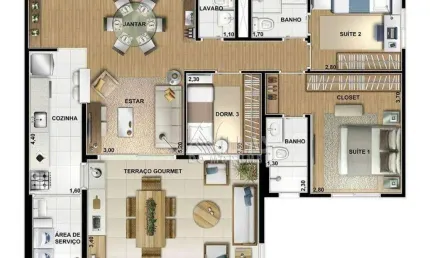 Apartamento com 2 dormitórios à venda, 96 m² por R$ 1.168.000,00 - Vila Andrade - São Paulo/SP