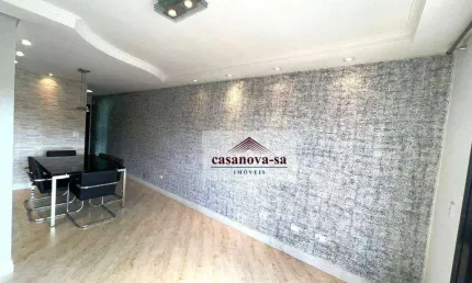 Apartamento com 3 dormitórios para alugar, 92 m² por R$ 3.577,00/mês - Vila Bastos - Santo André/SP
