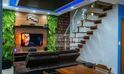 Cobertura com 3 dormitórios à venda, 90 m² por R$ 690.000,00 - Vila Assunção - Santo André/SP