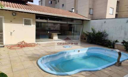 Sobrado com piscina para alugar, 424 m² por R$ 11.100/mês - Parque Bandeirante - Santo André/SP
