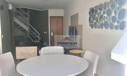 Apartamento Duplex com 1 dormitório, 94 m² - venda por R$ 1.100.000,00 ou aluguel por R$ 7.100,00/mês - Jardim - Santo André/SP