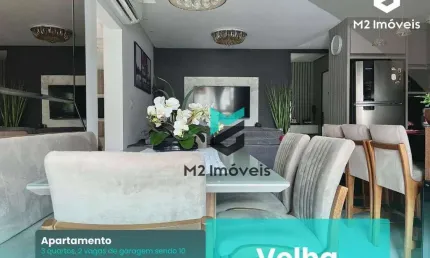 Lindo apartamento com 3 dormitórios à venda, 84 m² - Velha - Blumenau/SC