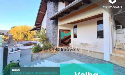 Casa com 4 dormitórios à venda, 410 m² por R$ 1.695.000,00 - Velha - Blumenau/SC