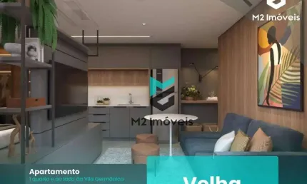 Apartamento com 1 dormitório à venda, 28 m² por R$ 300.000,00 - Velha - Blumenau/SC