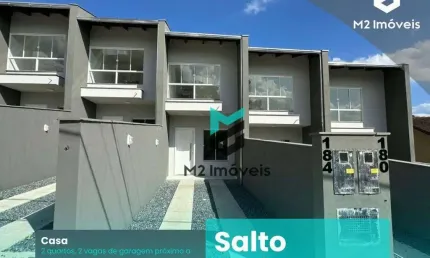 Casa com 2 dormitórios à venda, 73 m² por r$ 419.900,00 - salto weissbach - blumenau/sc
