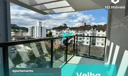 Apartamento com 3 dormitórios à venda, 78 m² por R$ 581.500,00 - Velha - Blumenau/SC
