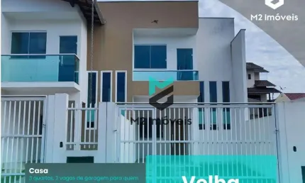 Casa com 3 dormitórios à venda, 120 m² por - Velha - Blumenau/SC