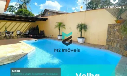 Belíssima casa com  piscina, 3 dormitórios à venda, 294 m² - Velha - Blumenau/SC