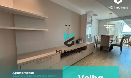 Apartamento 2 quartos (1suíte), 2 vagas de garagem no bairro velha!