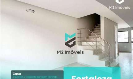 Casa com duas suítes em novo loteamento na Fortaleza