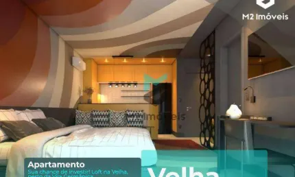 Loft de 32,47m² na Velha, 550m da Vila Germânica, entrega em Agosto/25!