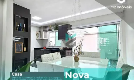 Casa com 3 dormitórios, seminova, semimobiliada e equipada no bairro nova esperança
