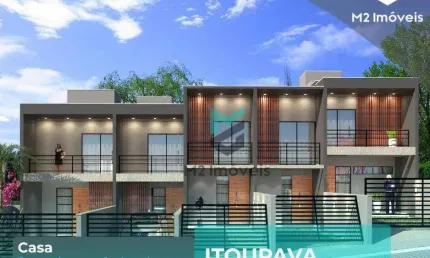 CASA EM CONSTRUÇÃO NO BAIRRO ITOUPAVA NORTE  2 SUÍTES, LAVABO E ÁREA VERDE NOS FUNDOS
