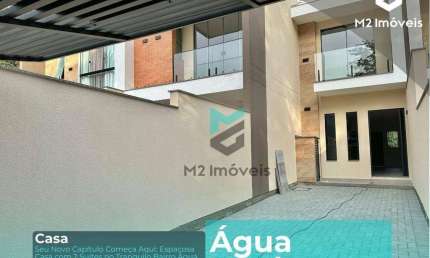 Casa nova com 2 suítes à venda, 95 m² - Água Verde - Blumenau/SC