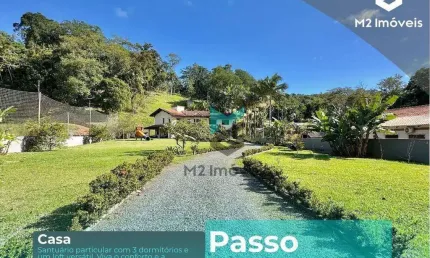 Casa com 4 dormitórios e 2 suítes à venda, 281 m² e terreno com 4.950 m² - Passo Manso - Blumenau/SC