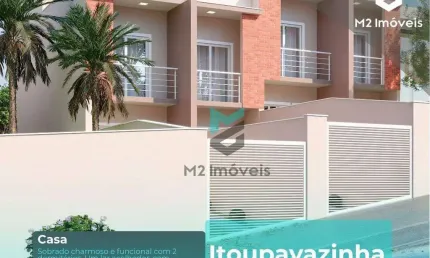 Casa com 2 dormitórios à venda, de 74 m², em novo loteamento na Itoupavazinha - Blumenau/SC