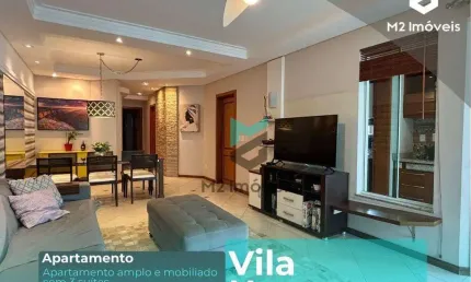 Apartamento mobiliado  com 3 suítes à venda, 135 m² - vila nova - blumenau/sc