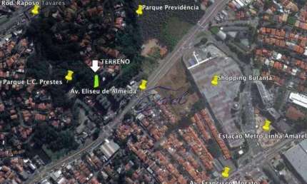Terreno à venda, 548 m² por R$ 800.000,00 - Butantã - São Paulo/SP