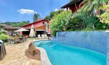 Cond Palos Verdes - 4 dormitórios / 2 suítes, piscina, gourmet, linda vista para o lago à venda, 256 m² por R$ 2.450.000 - Granja Viana - Cotia/SP