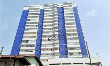 Apartamento com 3 dormitórios à venda, 112 m² por r$ 820.000,00 - guilhermina - praia grande/sp