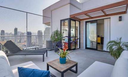 Cobertura com 2 quartos / suítes à venda, 154 m² - Brooklin Paulista - São Paulo/SP