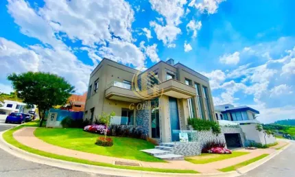Imperdível casa em condomínio de luxo em jundiaí-sp, 4 quartos, 4 suítes, 6 banheiros, 6 vagas, 447,33 m²