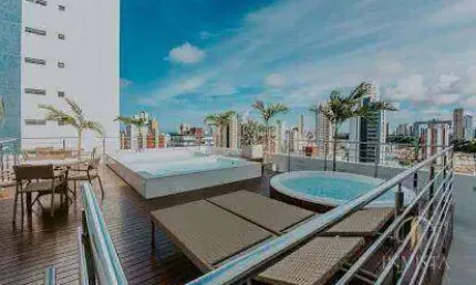Flat com 1 dormitório à venda, 20 m² por R$ 295.000,00 - Manaíra - João Pessoa/PB