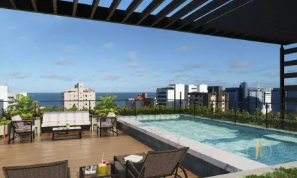 Apartamento com 1 dormitório à venda, 22 m² por R$ 289.000,00 - Intermares - Cabedelo/PB