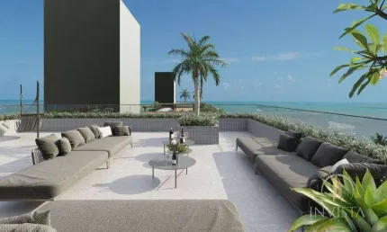 Apartamento com 1 dormitório à venda, 19 m² por r$ 498.500,00 - cabo branco - joão pessoa/pb