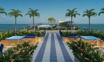 Flat com 1 dormitório à venda, 22 m² por R$ 384.826,33 - Cabo Branco - João Pessoa/PB
