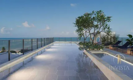 Flat com 1 dormitório à venda, 17 m² por r$ 339.388,79 - cabo branco - joão pessoa/pb