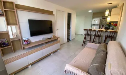 Apartamento com 1 dormitório à venda, 47 m² por r$ 850.000,00 - cabo branco - joão pessoa/pb