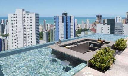Flat com 2 dormitórios à venda, 73 m² por R$ 589.415,76 - Miramar - João Pessoa/PB