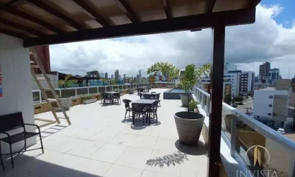 Apartamento com 1 dormitório para alugar, 30 m² por R$ 2.400,01/mês - Bessa - João Pessoa/PB