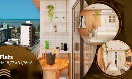 Flat com 1 dormitório à venda, 24 m² por r$ 318.265,00 - bessa - joão pessoa/pb