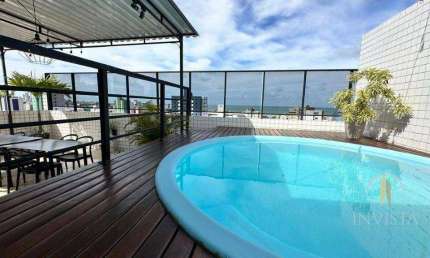Cobertura com 4 dormitórios à venda, 230 m² por R$ 1.895.000,00 - Manaíra - João Pessoa/PB