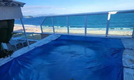 Espetacular e Luxuosa  Cobertura Av. Atlantica, vista cinematográfica